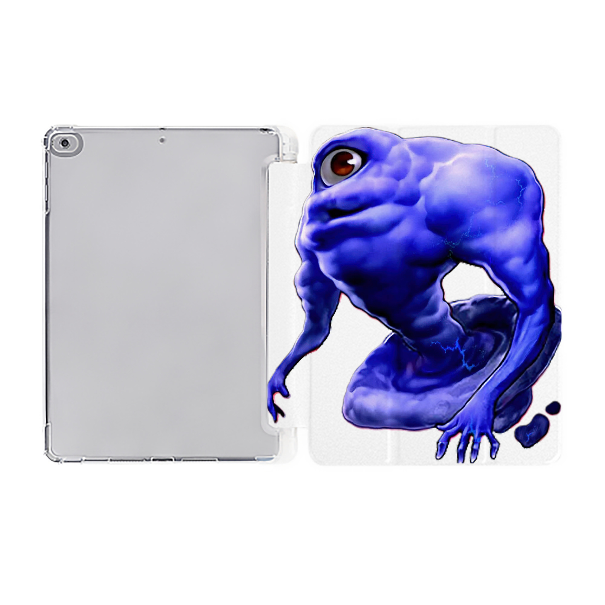 （画像用） 遊☆戯☆王 Yu-Gi-Oh! IPad ケース ペン収納付き 三つ折りスタンド PUレザー×シリコン 対応機種9.5/10.5/10.9インチ